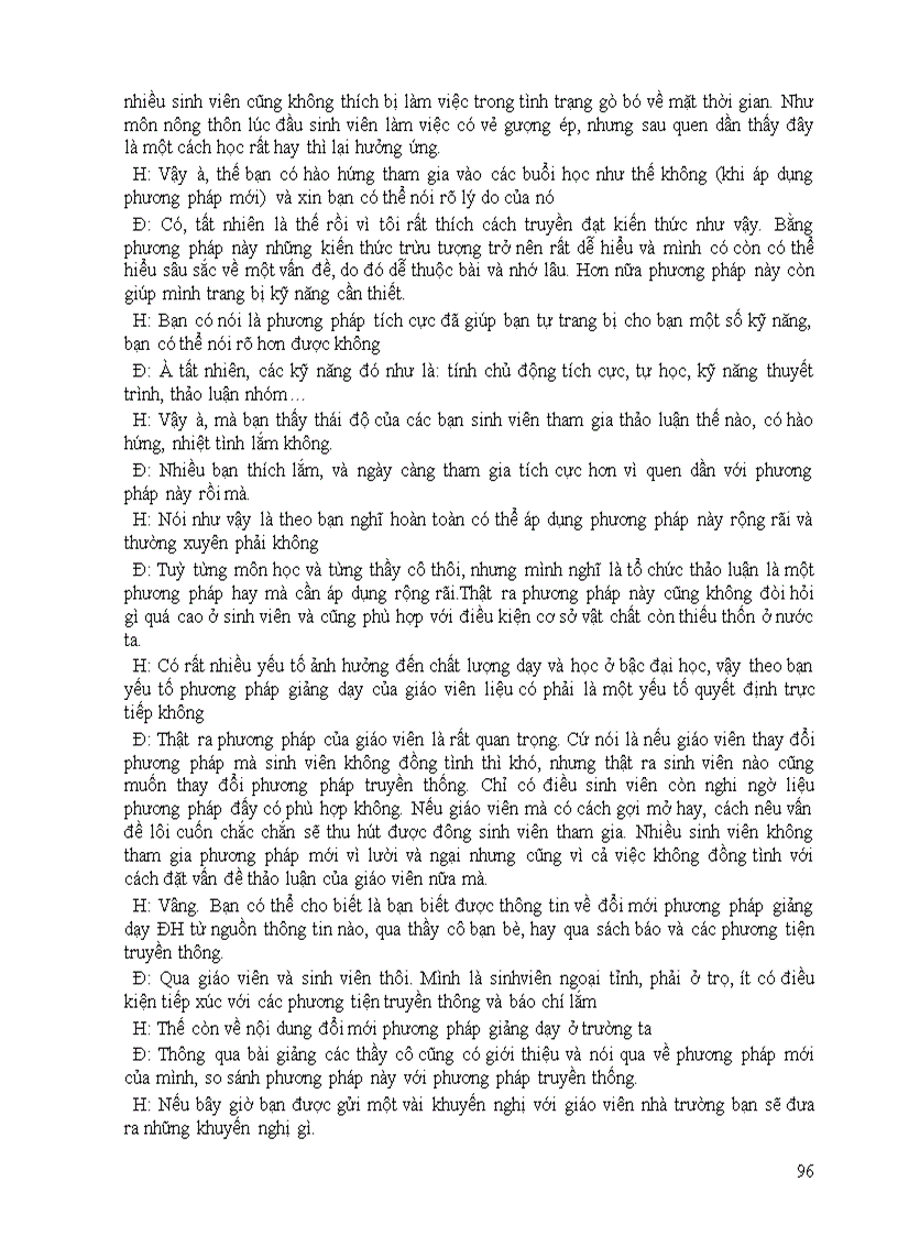 image for page Phản ứng của sinh viên trường Đại học Khoa học xã hội và Nhân văn đối với việc áp dụng phương pháp giảng dạy tích cực trong nhà trường hiện nay