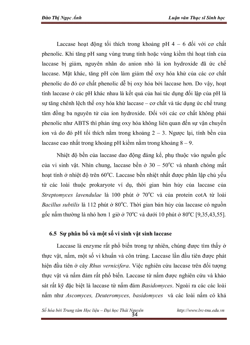 image for page Nghiên cứu phân loại khả năng phân hủy ddt và sinh laccase của chủng nấm sợi phân lập từ đất ô nhiễm hỗn hợp thuốc trừ sâu