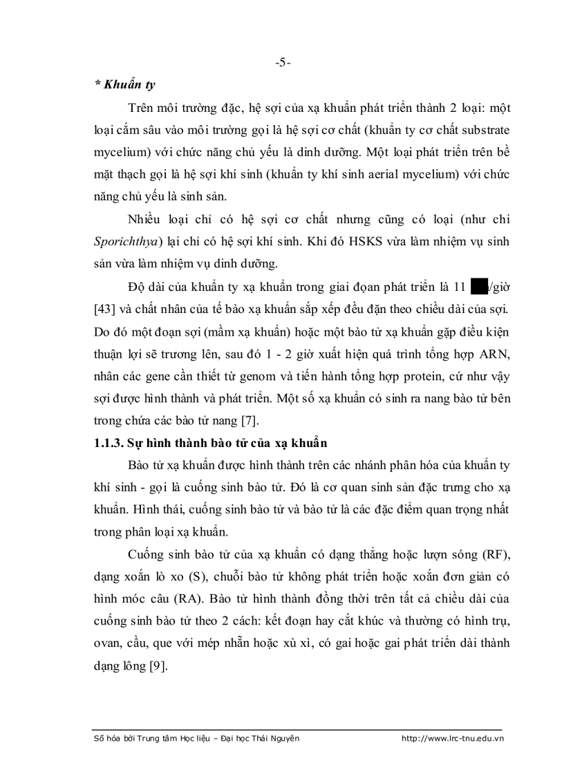 image for page Nghiên cứu xạ khuẩn thuộc chi streptomyces sinh chất kháng sinh chống nấm gây bệnh trên cây chè ở thái nguyên