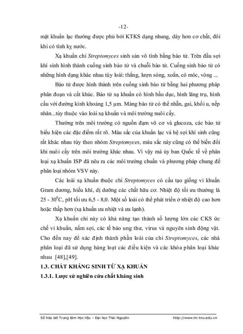 image for page Nghiên cứu xạ khuẩn thuộc chi streptomyces sinh chất kháng sinh chống nấm gây bệnh trên cây chè ở thái nguyên