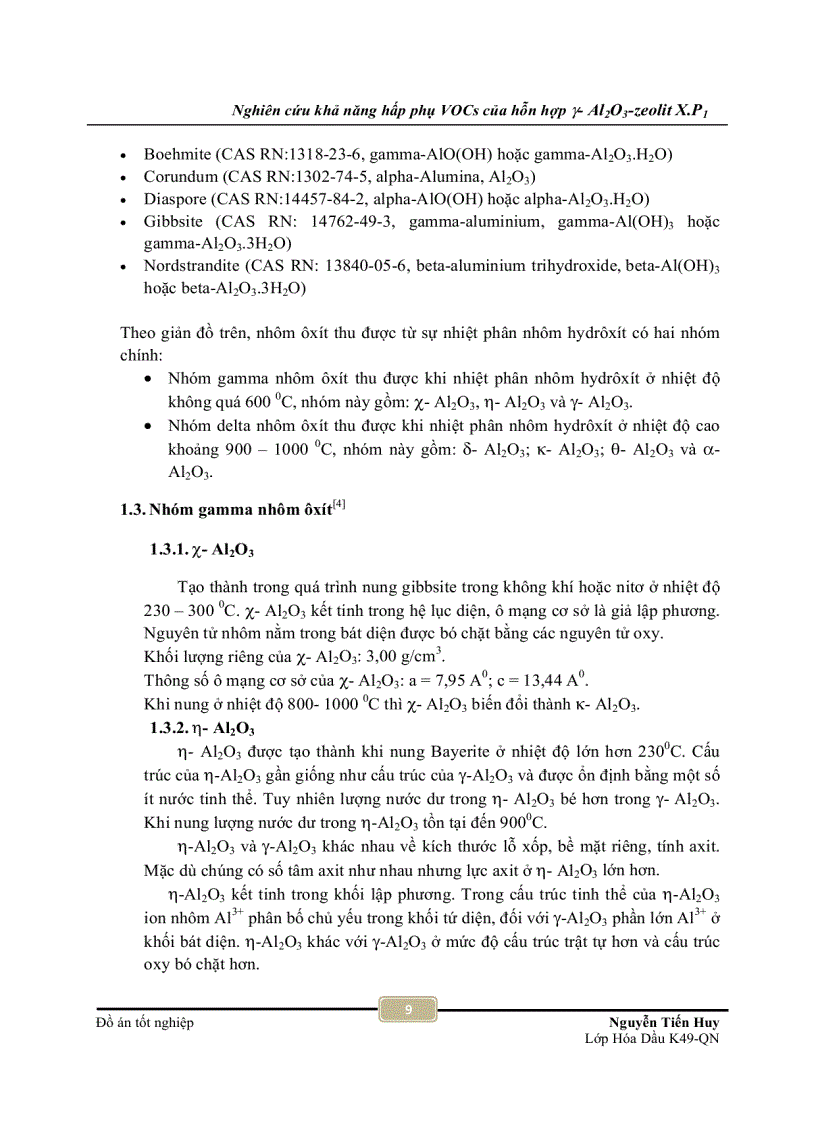 image for page Nghiên cứu khả năng hấp phụ VOCs của hỗn hợp γ Al2O3 zeolit X P