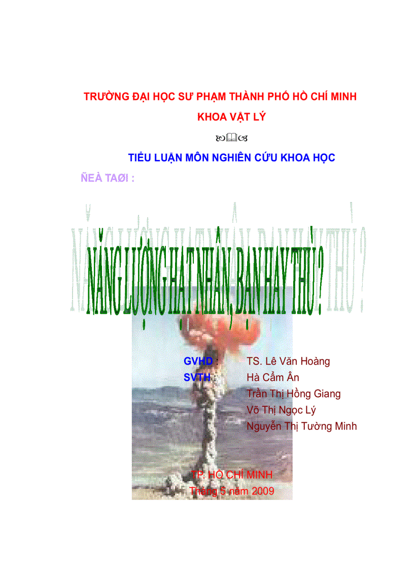 image for page Năng lượng hạt nhân bạn hay thù