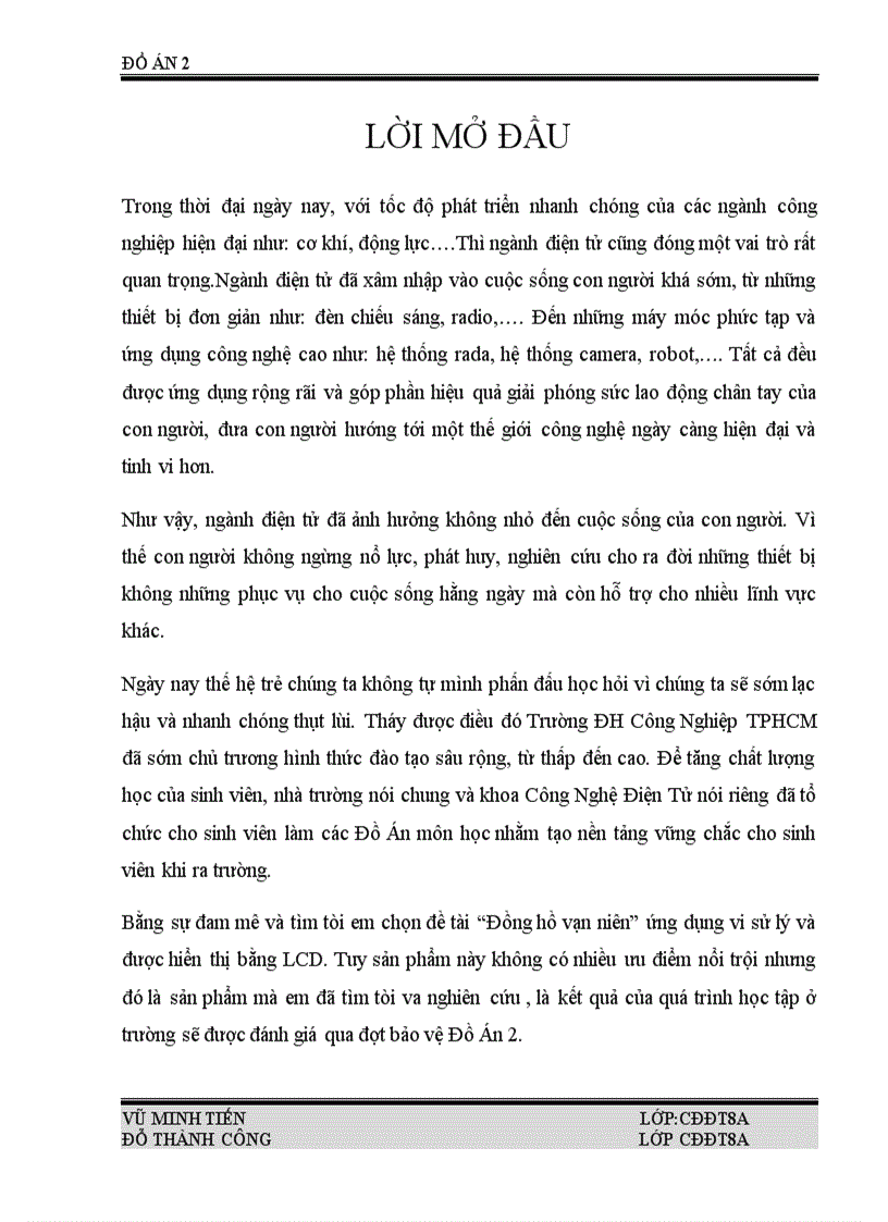 image for page Thiết kế Đồng hồ vạn niên ứng dụng vi sử lý và được hiển thị bằng LCD