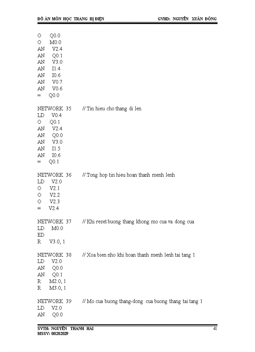 image for page Thiết kế hệ thống và chương trình điều khiển thang máy