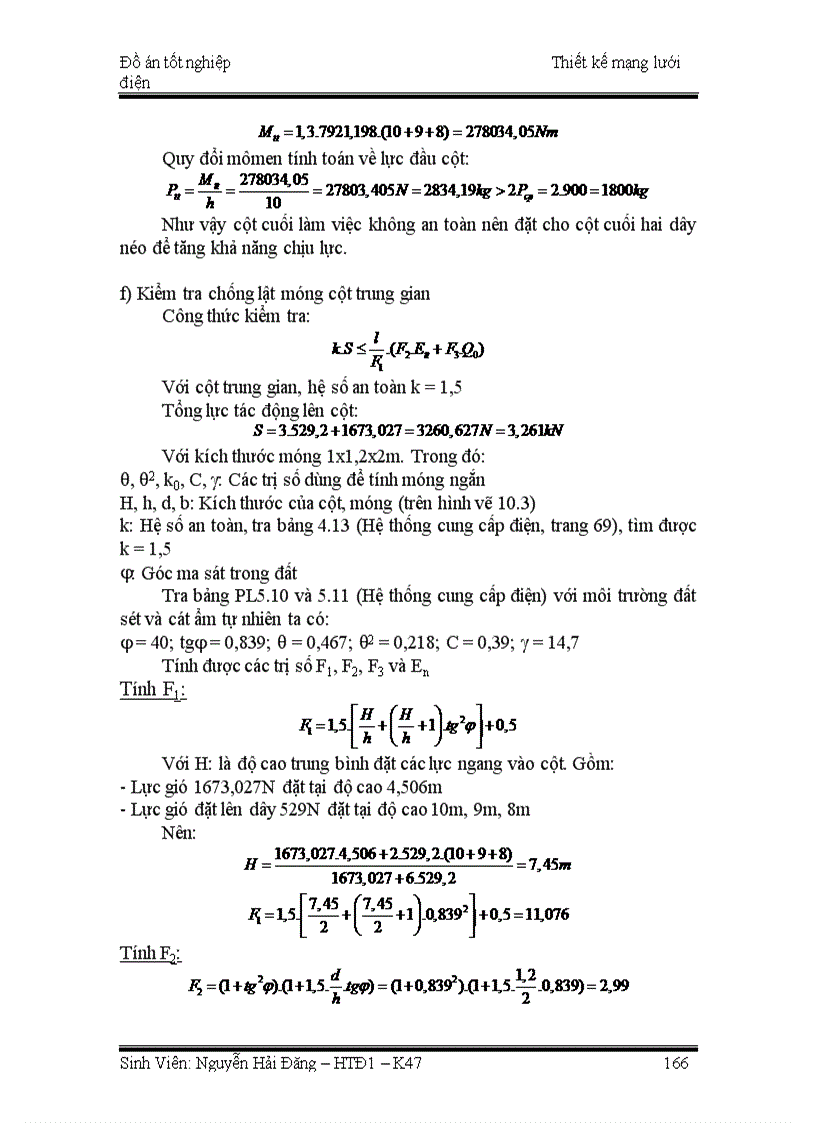 image for page Thiết kế lưới điện khu vực gồm hai nhà máy nhiệt điện cung cấp điện cho 9 phụ tải Thiết kế đường dây trung áp 22 kV