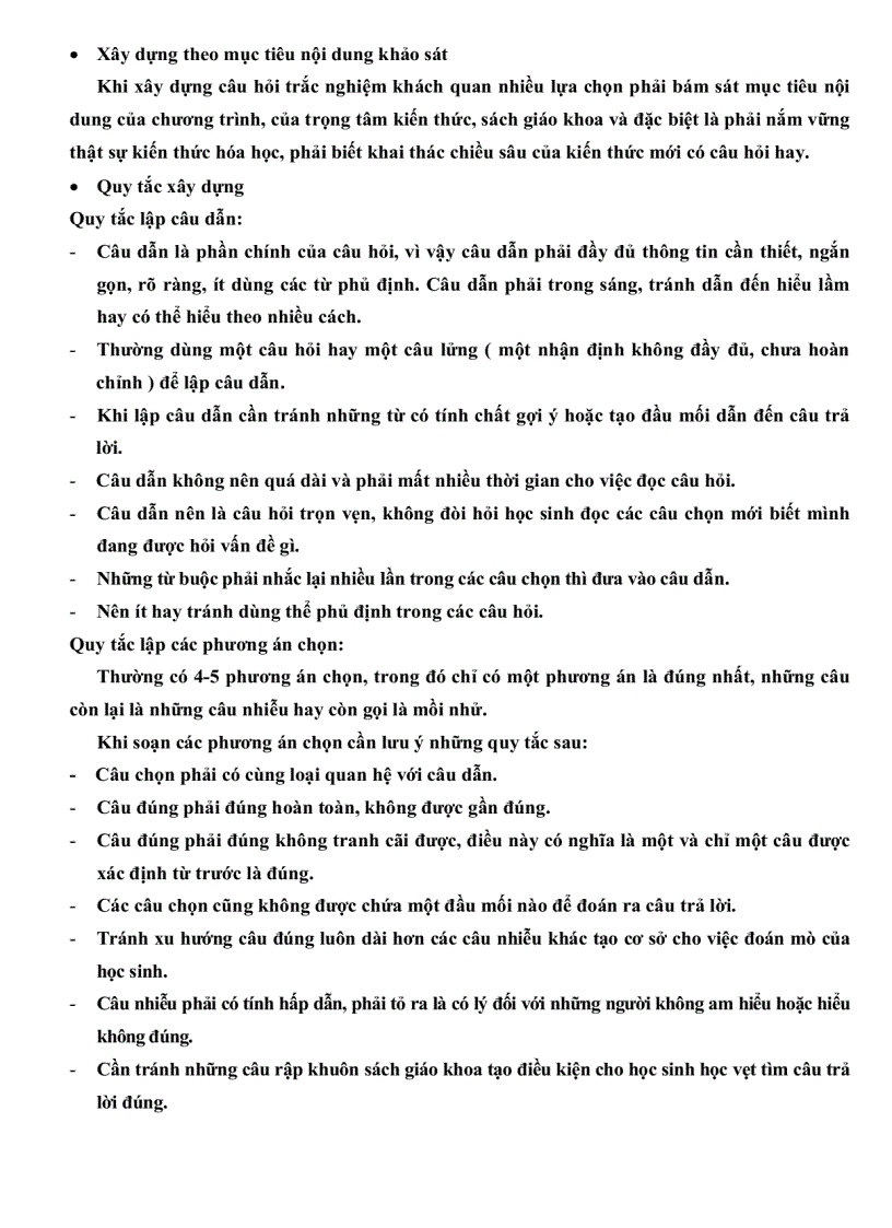image for page Xây dựng hệ thống bài tập trắc nghiệm khách quan về hóa học có nội dung gắn với thực tiễn