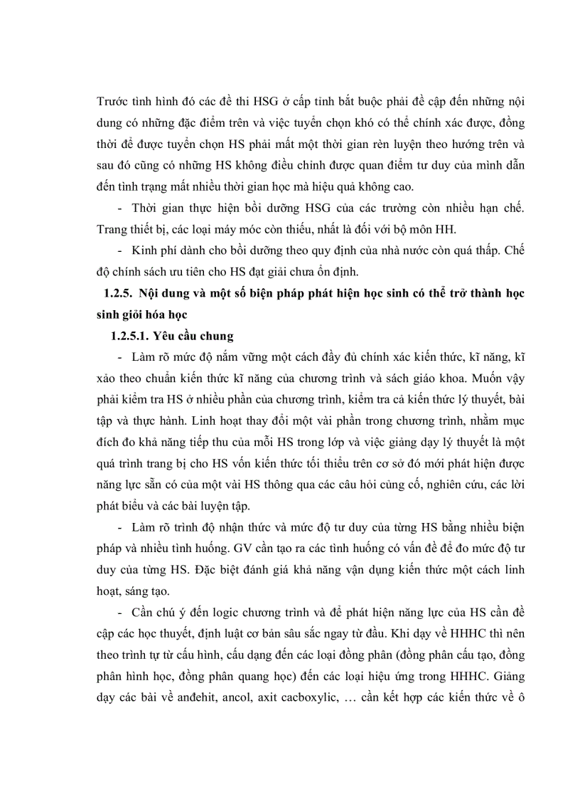 image for page Nội dung và biện pháp bồi dưỡng học sinh giỏi hóa học hữu cơ THPT