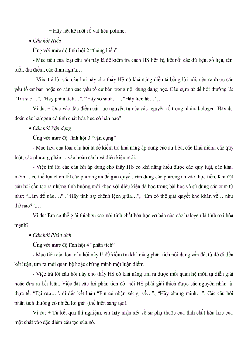 image for page Thiết kế bộ câu hỏi định hướng bài học lớp 10 THPT chương trình nâng cao