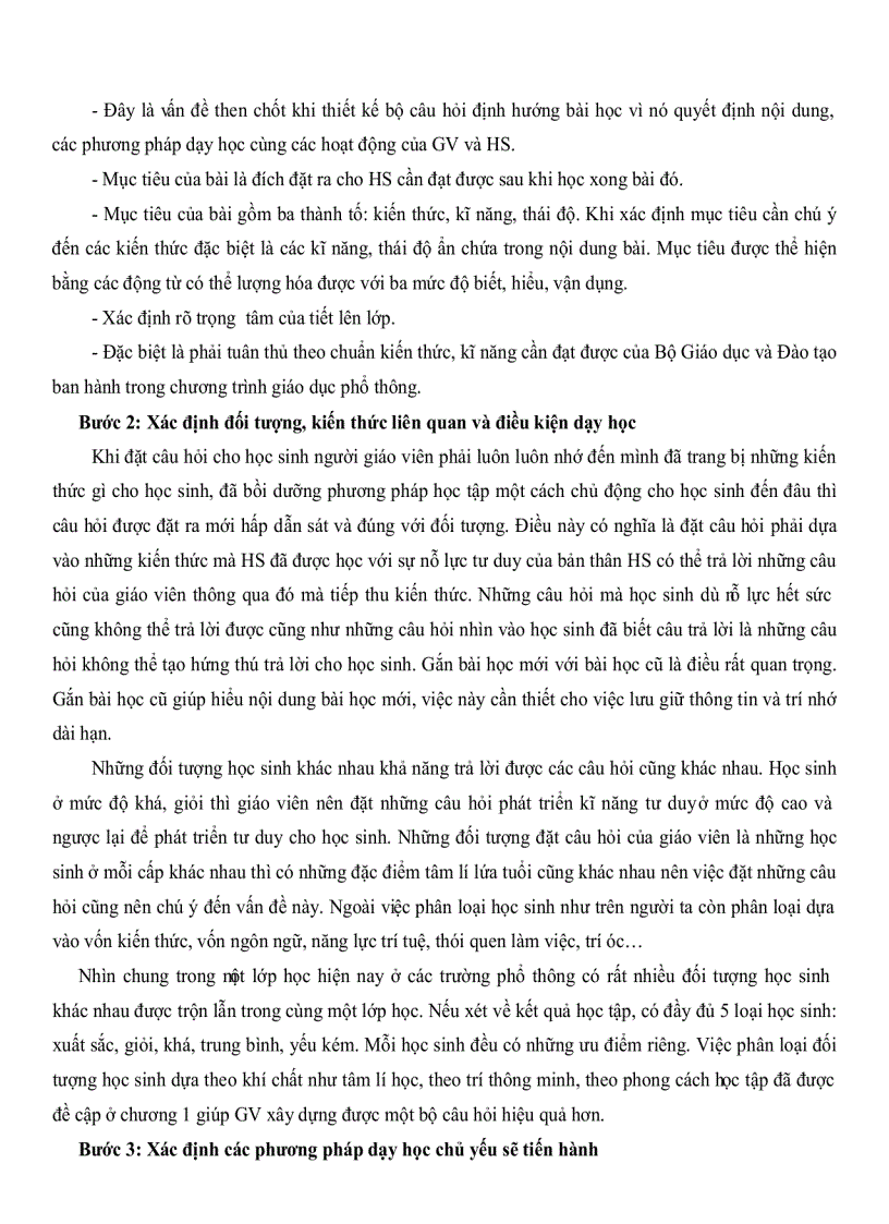 image for page Thiết kế bộ câu hỏi định hướng bài học lớp 10 THPT chương trình nâng cao