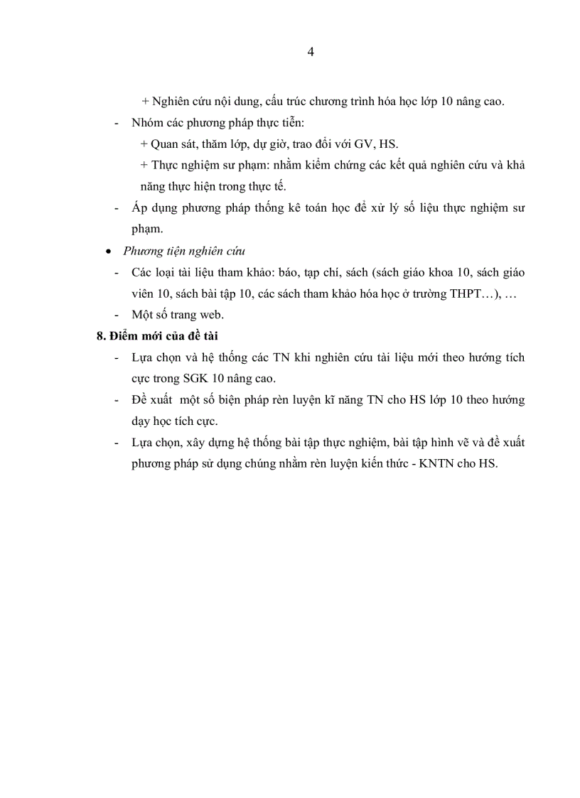 image for page Một số biện pháp nâng cao chất lượng rèn luyện kiến thức kỹ năng thí nghiệm trong chương trình hóa học10 nâng cao cho HS theo hướng dạy học tích cực