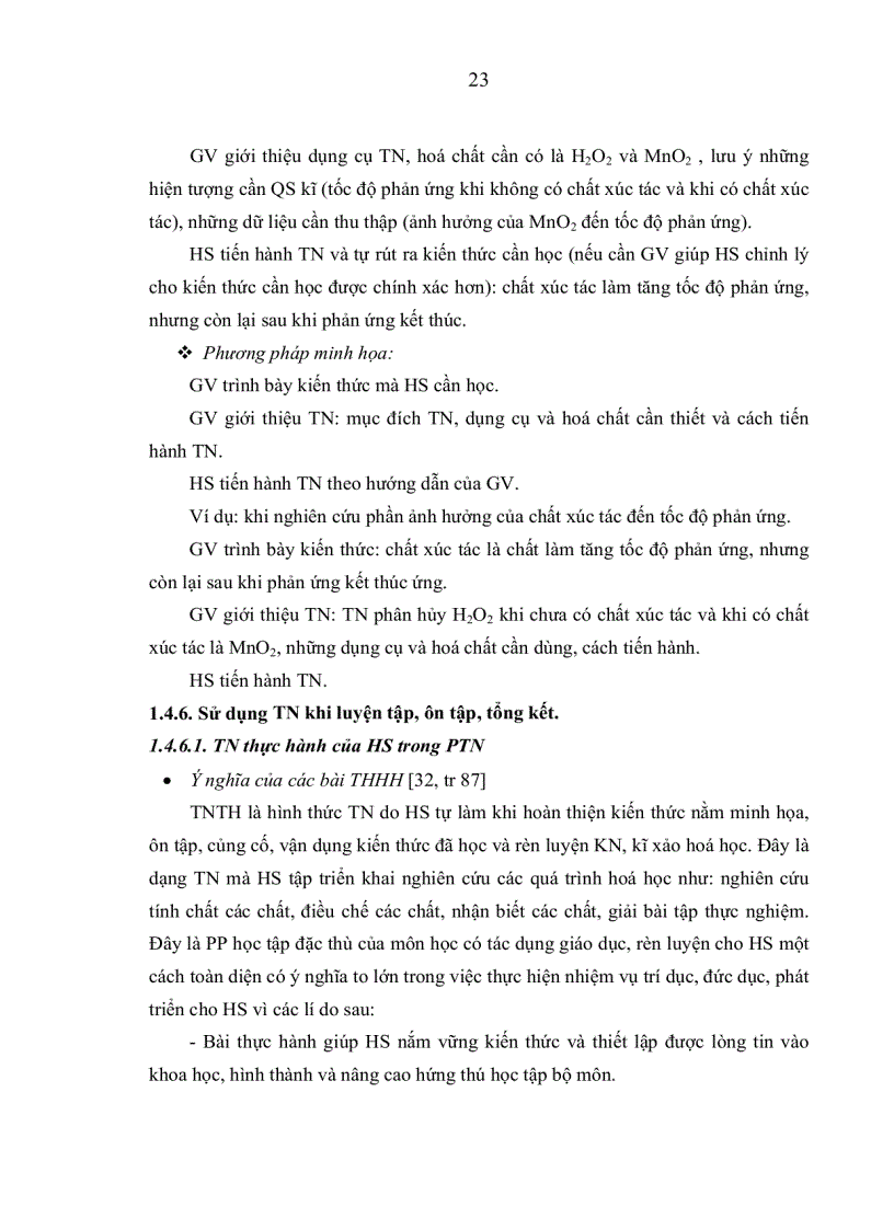 image for page Một số biện pháp nâng cao chất lượng rèn luyện kiến thức kỹ năng thí nghiệm trong chương trình hóa học10 nâng cao cho HS theo hướng dạy học tích cực