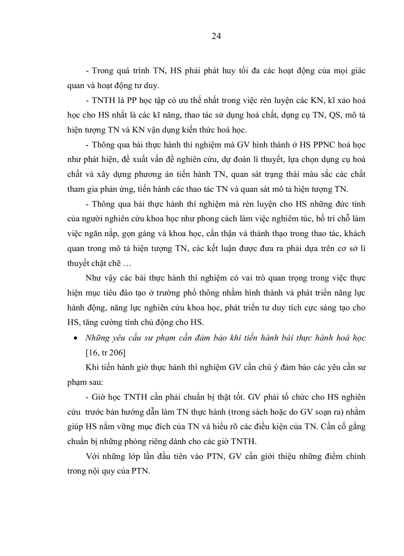image for page Một số biện pháp nâng cao chất lượng rèn luyện kiến thức kỹ năng thí nghiệm trong chương trình hóa học10 nâng cao cho HS theo hướng dạy học tích cực