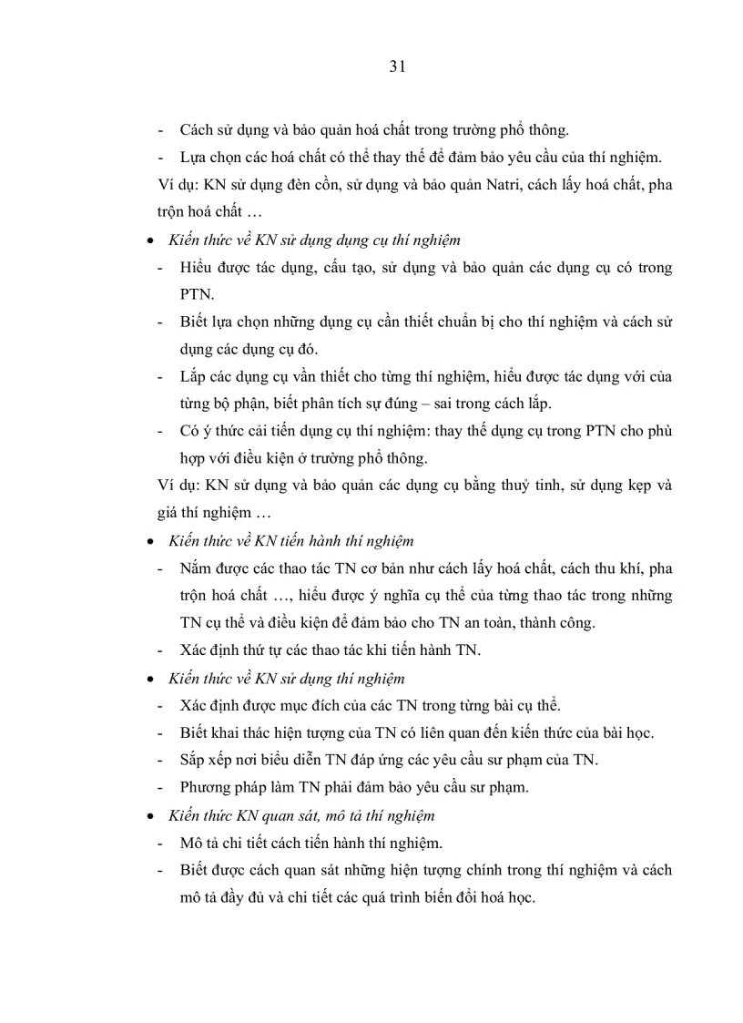image for page Một số biện pháp nâng cao chất lượng rèn luyện kiến thức kỹ năng thí nghiệm trong chương trình hóa học10 nâng cao cho HS theo hướng dạy học tích cực
