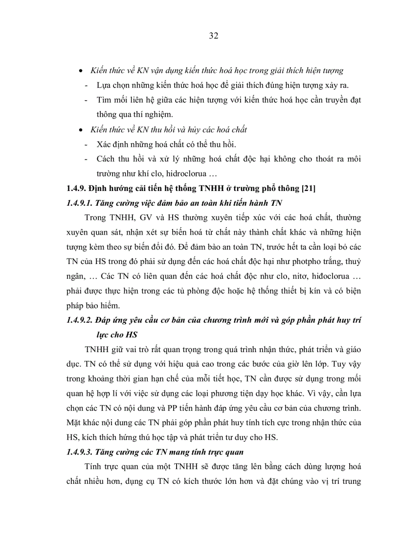 image for page Một số biện pháp nâng cao chất lượng rèn luyện kiến thức kỹ năng thí nghiệm trong chương trình hóa học10 nâng cao cho HS theo hướng dạy học tích cực