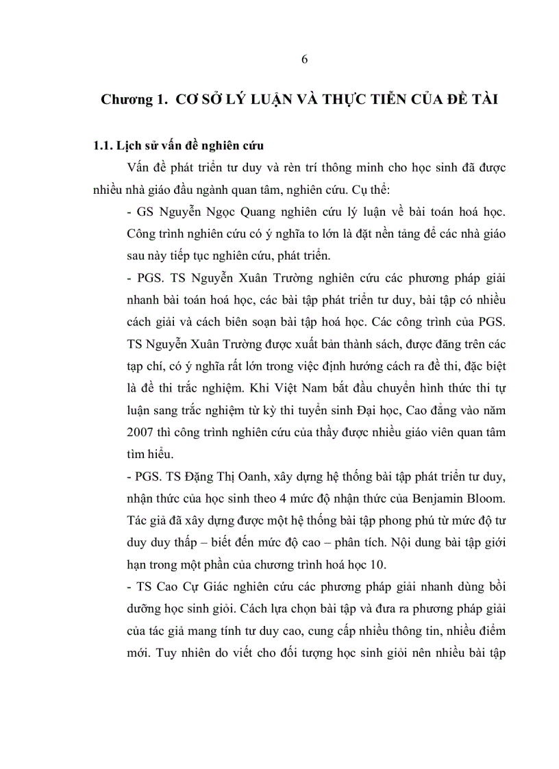 image for page Sử dụng bài tập để phát triển tư duy rèn trí thông minh cho học sinh trong dạy học hóa học ở trường THPT