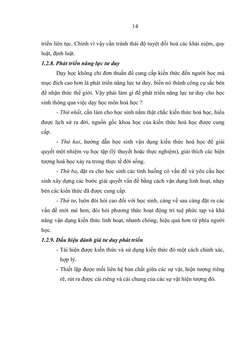 image for page Sử dụng bài tập để phát triển tư duy rèn trí thông minh cho học sinh trong dạy học hóa học ở trường THPT