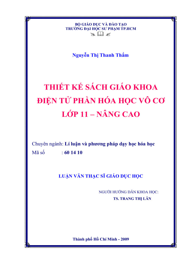 image for page Thiết kế sách giáo khoa điện tử phần hóa học vô cơ lớp 11 nâng cao