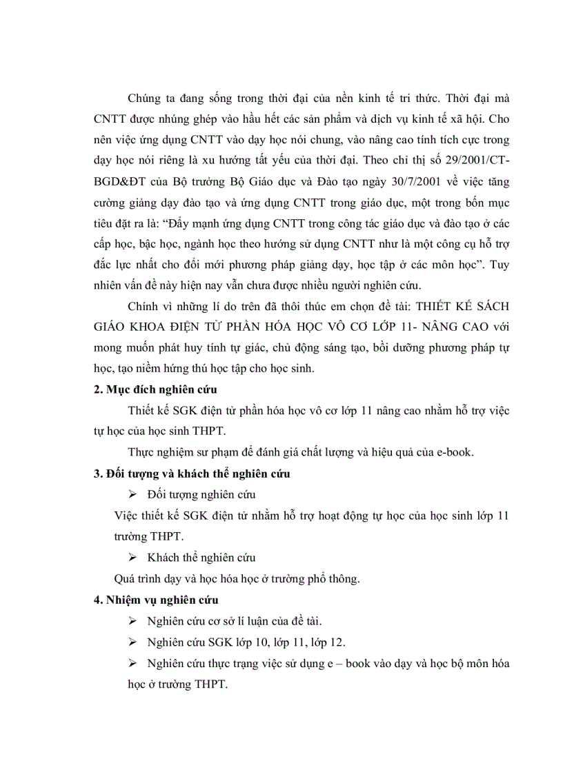 image for page Thiết kế sách giáo khoa điện tử phần hóa học vô cơ lớp 11 nâng cao