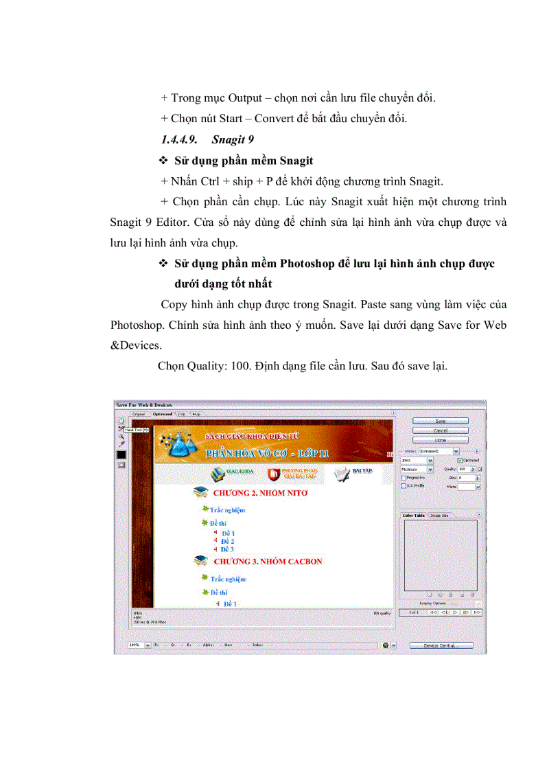 image for page Thiết kế sách giáo khoa điện tử phần hóa học vô cơ lớp 11 nâng cao