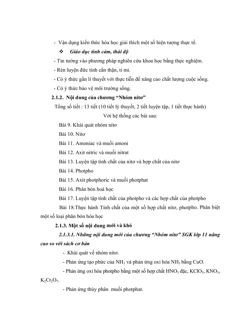 image for page Thiết kế sách giáo khoa điện tử phần hóa học vô cơ lớp 11 nâng cao