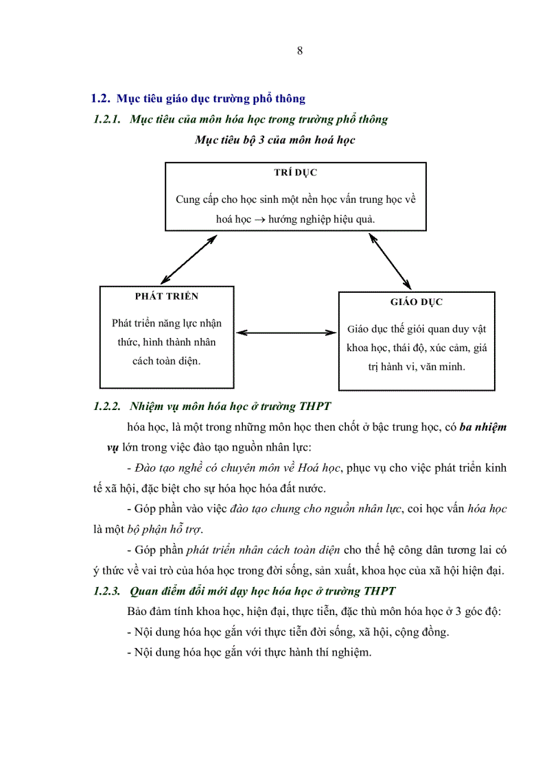 image for page Tích hợp các vấn đề kinh tế xã hội và môi trường trong dạy học môn hóa học lớp 12 THPT