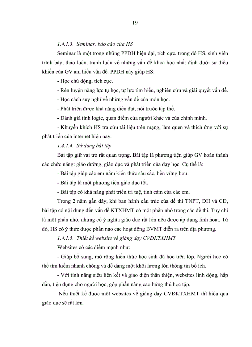 image for page Tích hợp các vấn đề kinh tế xã hội và môi trường trong dạy học môn hóa học lớp 12 THPT