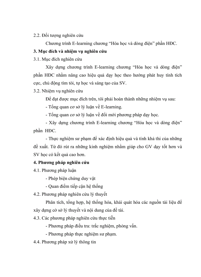 image for page Xây dựng E learning chương hóa học và dòng điện phần hóa đại cương trường CĐ Kỹ Thuật Cao Thắng