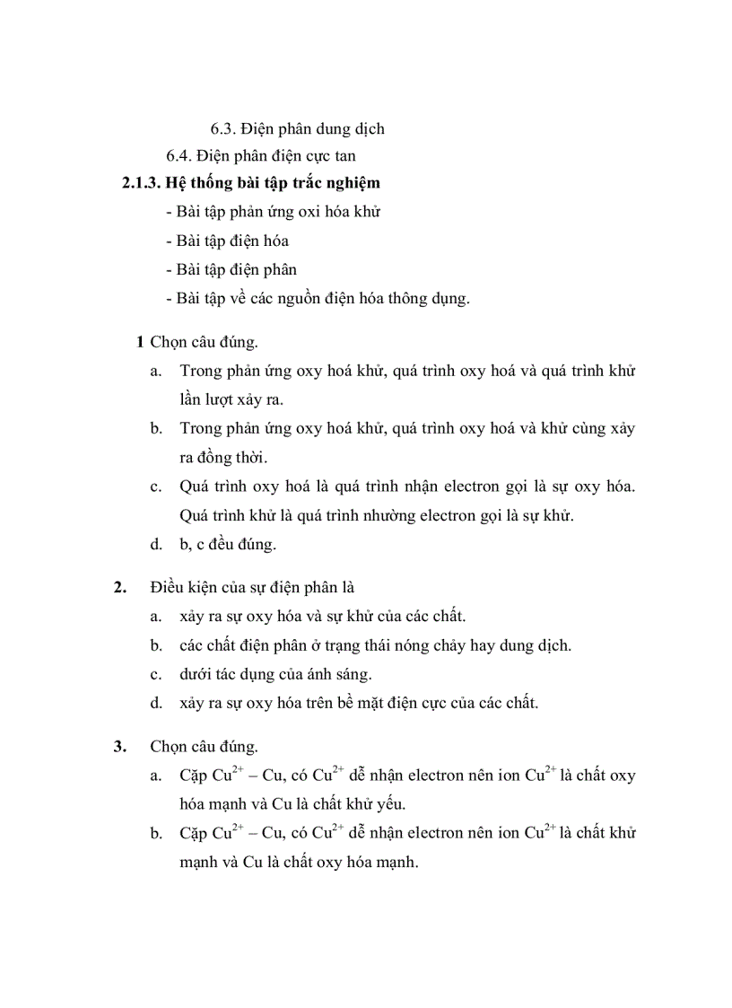 image for page Xây dựng E learning chương hóa học và dòng điện phần hóa đại cương trường CĐ Kỹ Thuật Cao Thắng