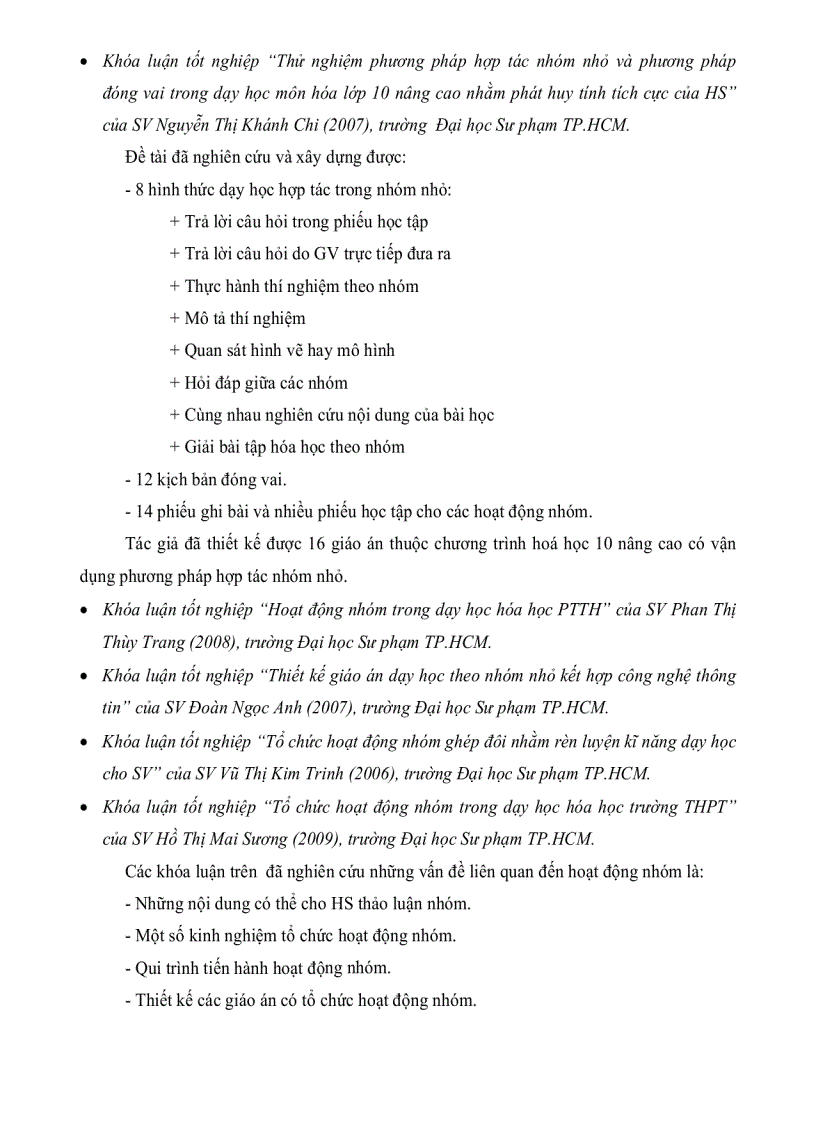 image for page Sử dụng phương pháp thuyết trình nhóm theo chủ đề trong dạy học phần Lý luận dạy học hóa học đại cương ở trường CĐSP