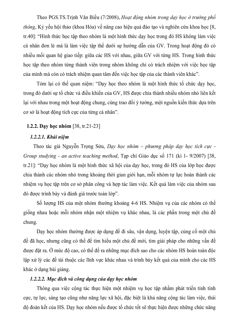 image for page Sử dụng phương pháp thuyết trình nhóm theo chủ đề trong dạy học phần Lý luận dạy học hóa học đại cương ở trường CĐSP