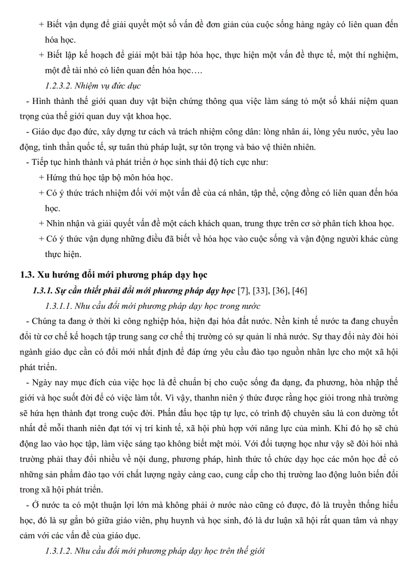 image for page Thiết kế bài luyện tập theo hướng dạy học tích cực phần hóa học lớp 10 Trung Học Phổ Thông