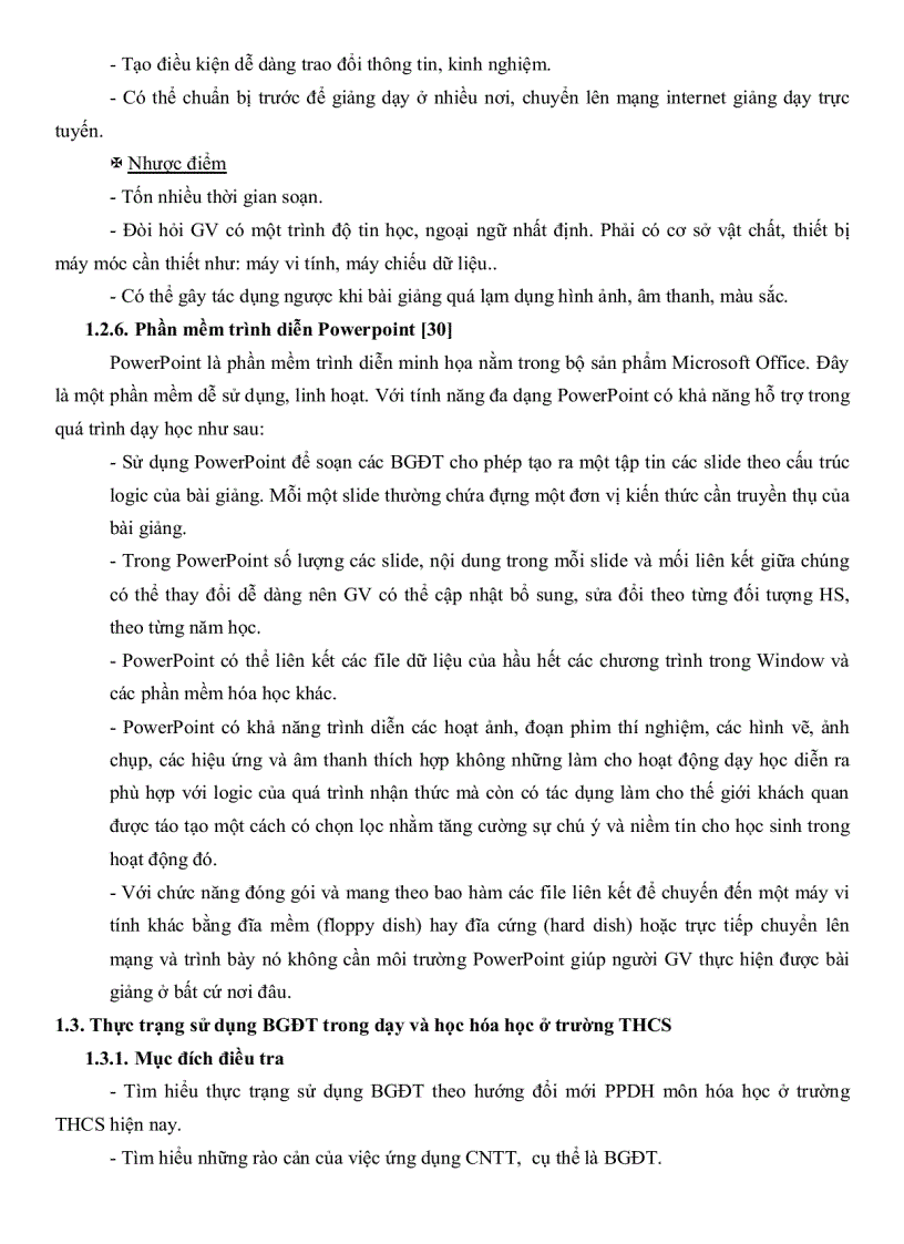 image for page Ứng dụng công nghệ thông tin thiết kế bài lên lớp nhằm nâng cao chất lượng dạy và học bộ môn hóa học ở trường Trung Học Cơ Sở