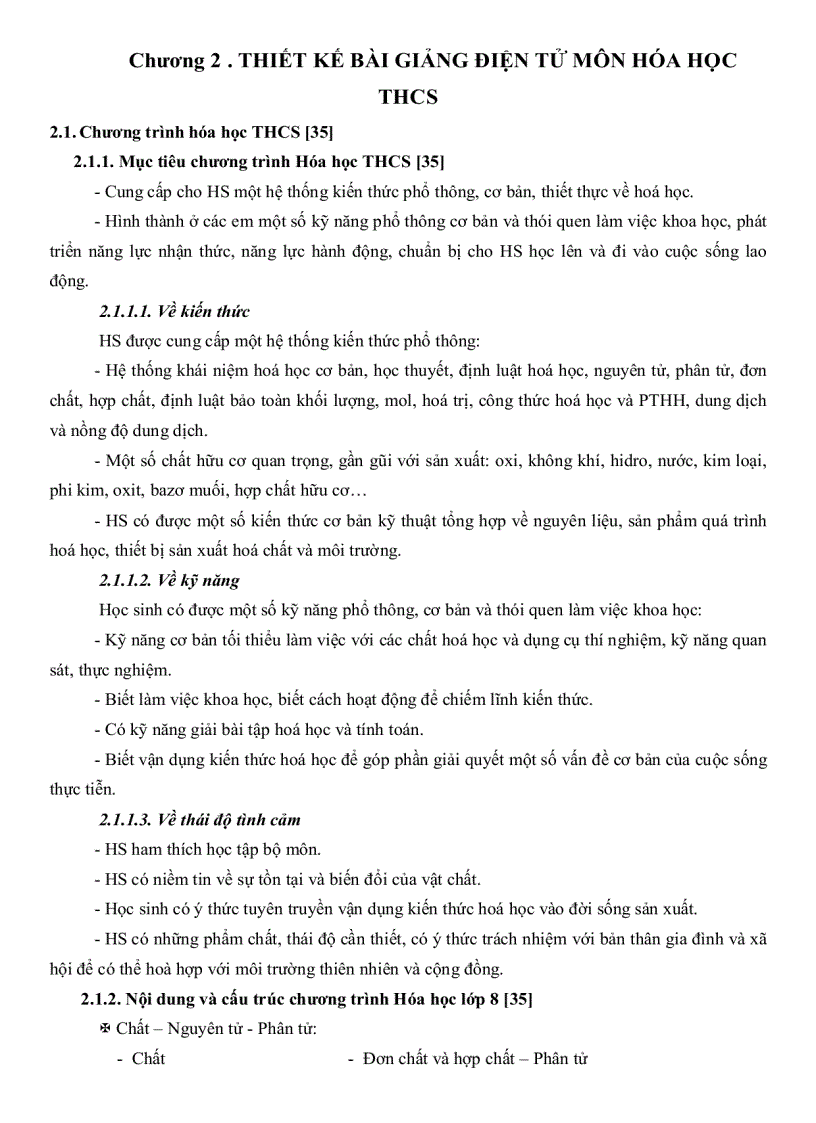 image for page Ứng dụng công nghệ thông tin thiết kế bài lên lớp nhằm nâng cao chất lượng dạy và học bộ môn hóa học ở trường Trung Học Cơ Sở