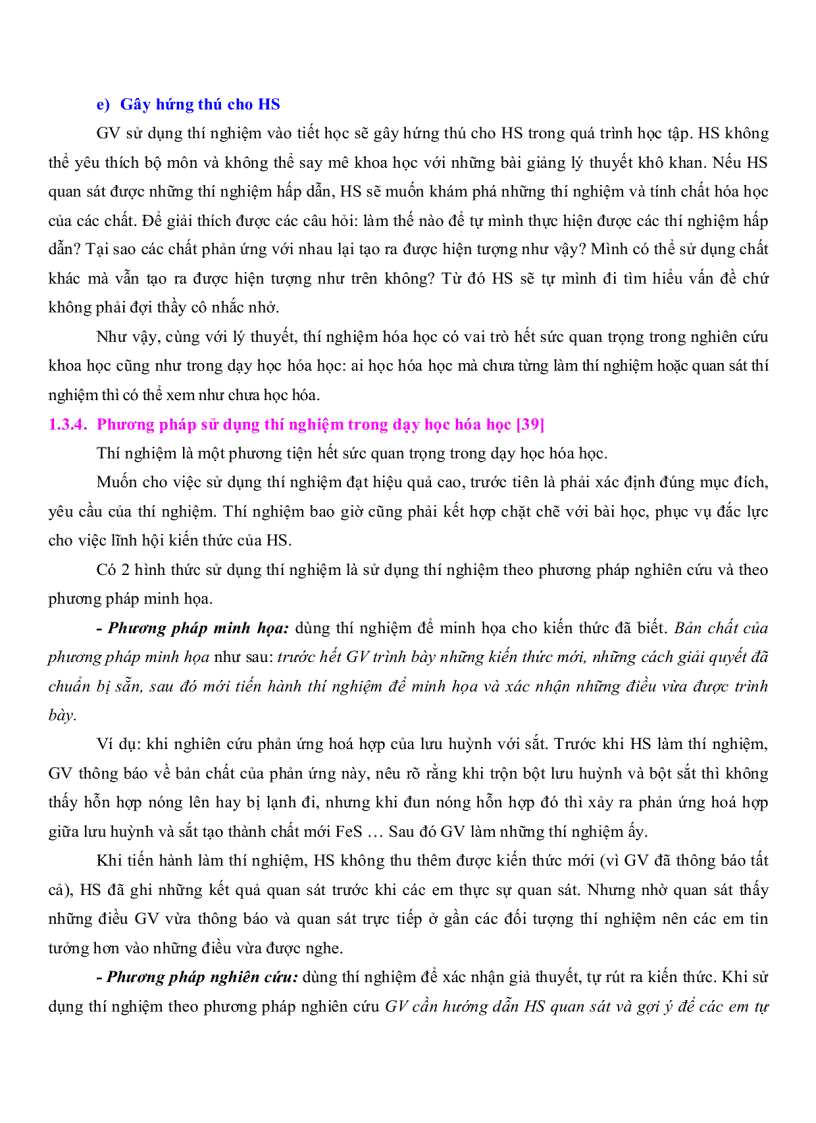 image for page Sử dụng thí nghiệm hóa học để tổ chức hoạt động học tập tích cực cho học sinh lớp 11 Trung Học Phổ Thông