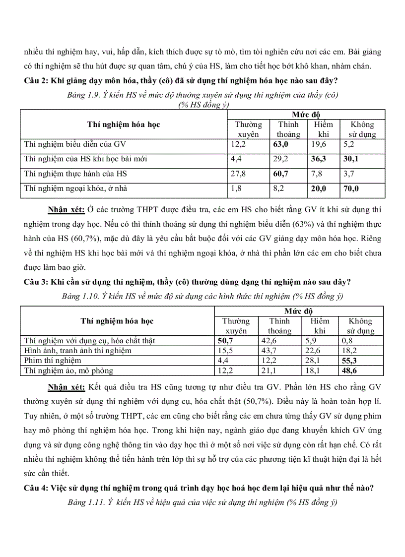 image for page Sử dụng thí nghiệm hóa học để tổ chức hoạt động học tập tích cực cho học sinh lớp 11 Trung Học Phổ Thông