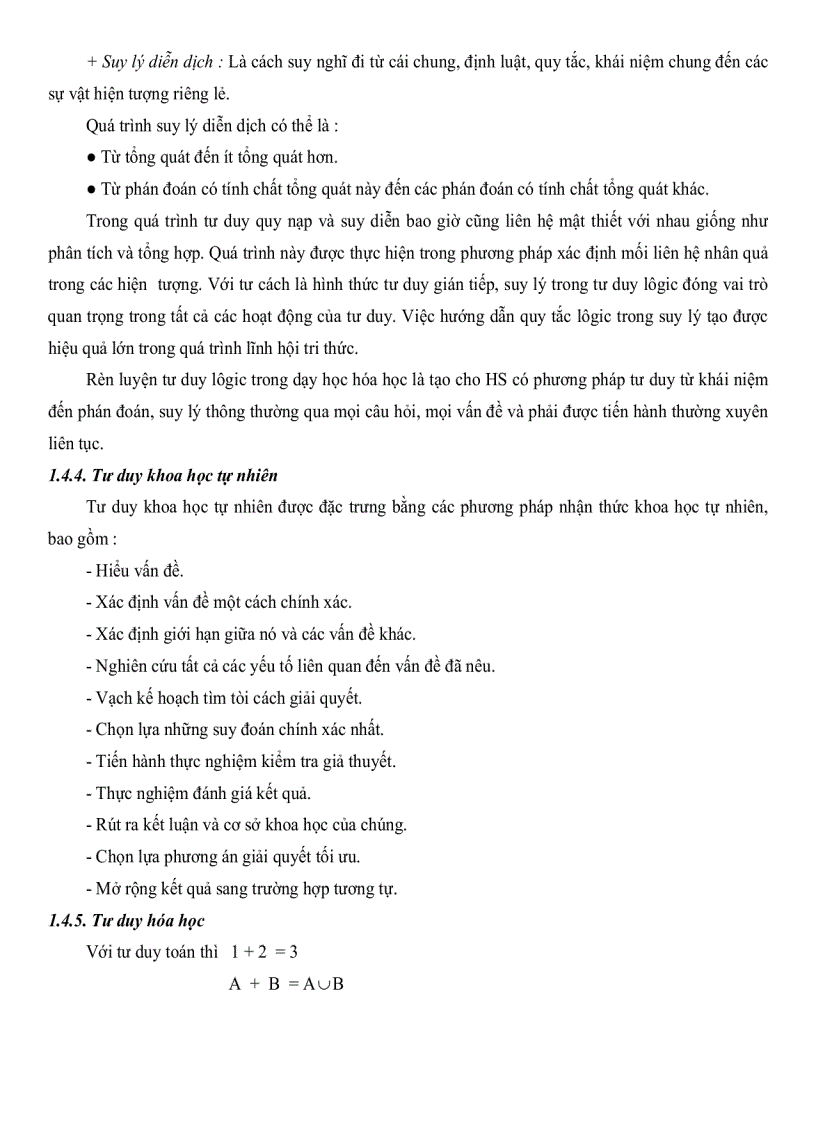 image for page Xây dựng và sử dụng hệ thống bài tập hóa học có nhiều cách giải để rèn luyện tư duy cho học sinh lớp 12 Trung Học Phổ Thông