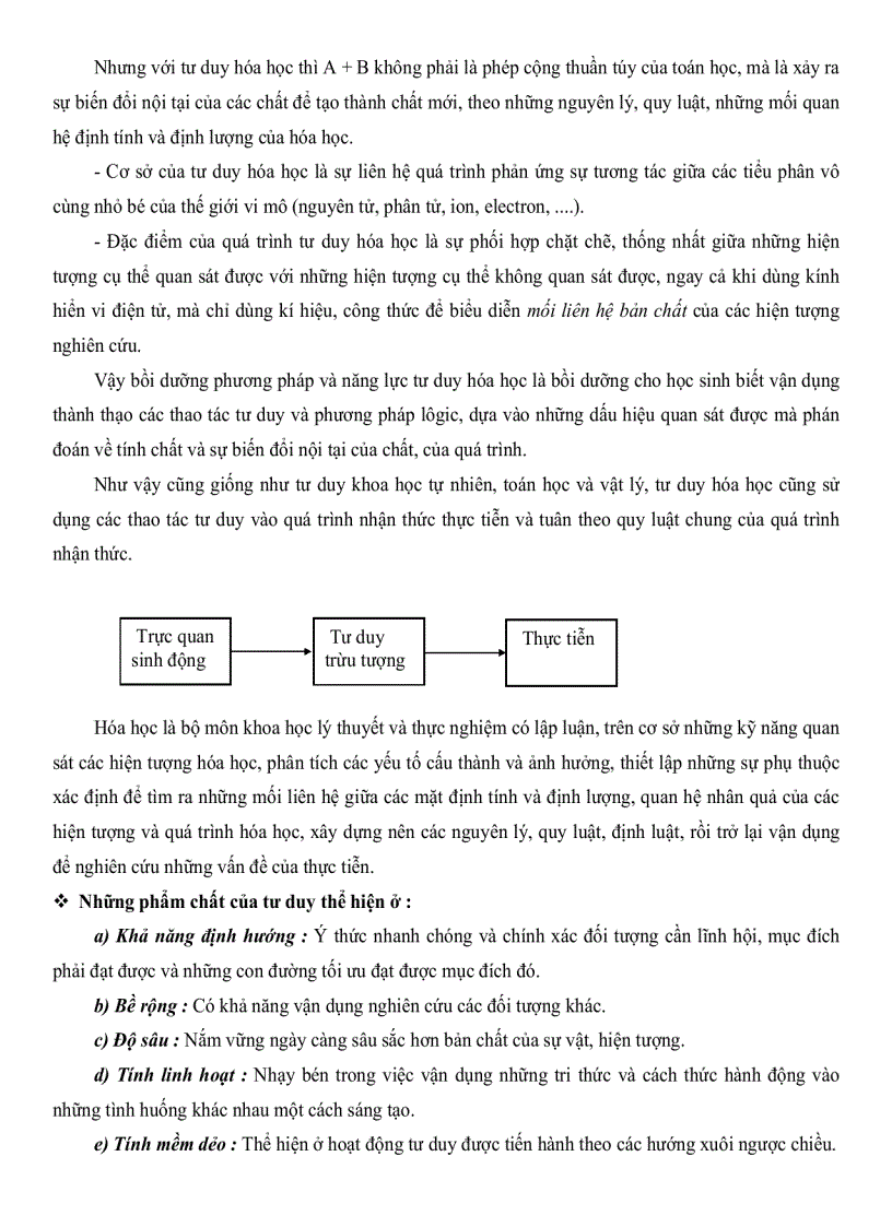 image for page Xây dựng và sử dụng hệ thống bài tập hóa học có nhiều cách giải để rèn luyện tư duy cho học sinh lớp 12 Trung Học Phổ Thông