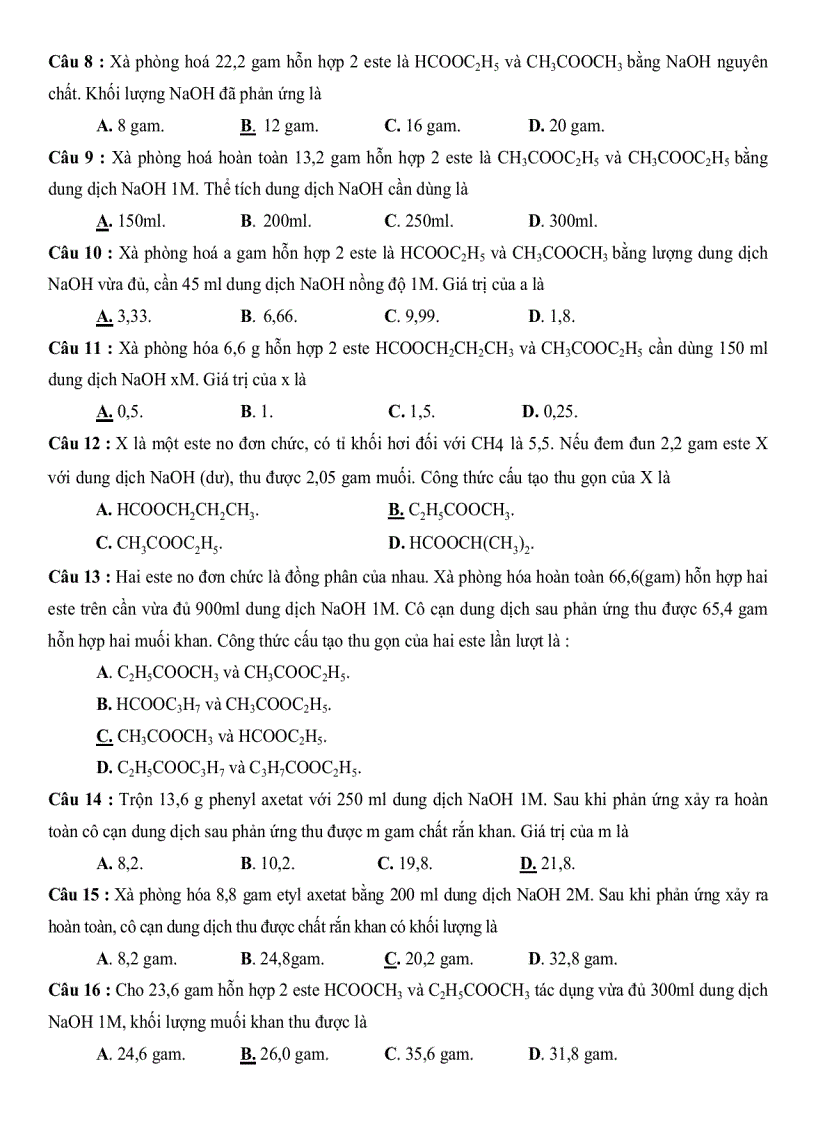 image for page Xây dựng và sử dụng hệ thống bài tập hóa học có nhiều cách giải để rèn luyện tư duy cho học sinh lớp 12 Trung Học Phổ Thông