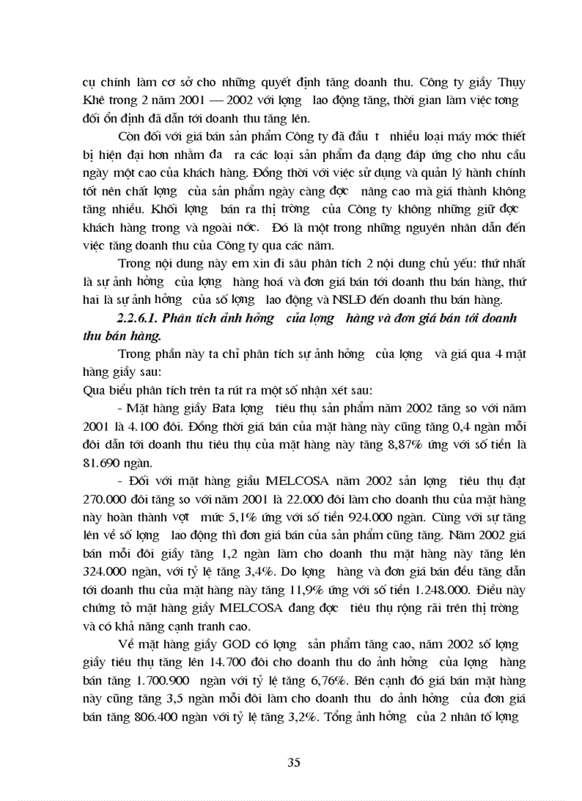 image for page Phân tích tình hình thực hiện doanh thu bán hàng tại Công ty giầy Thuỵ Khuê