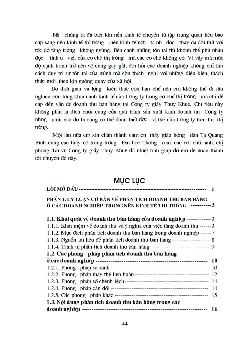 image for page Phân tích tình hình thực hiện doanh thu bán hàng tại Công ty giầy Thuỵ Khuê