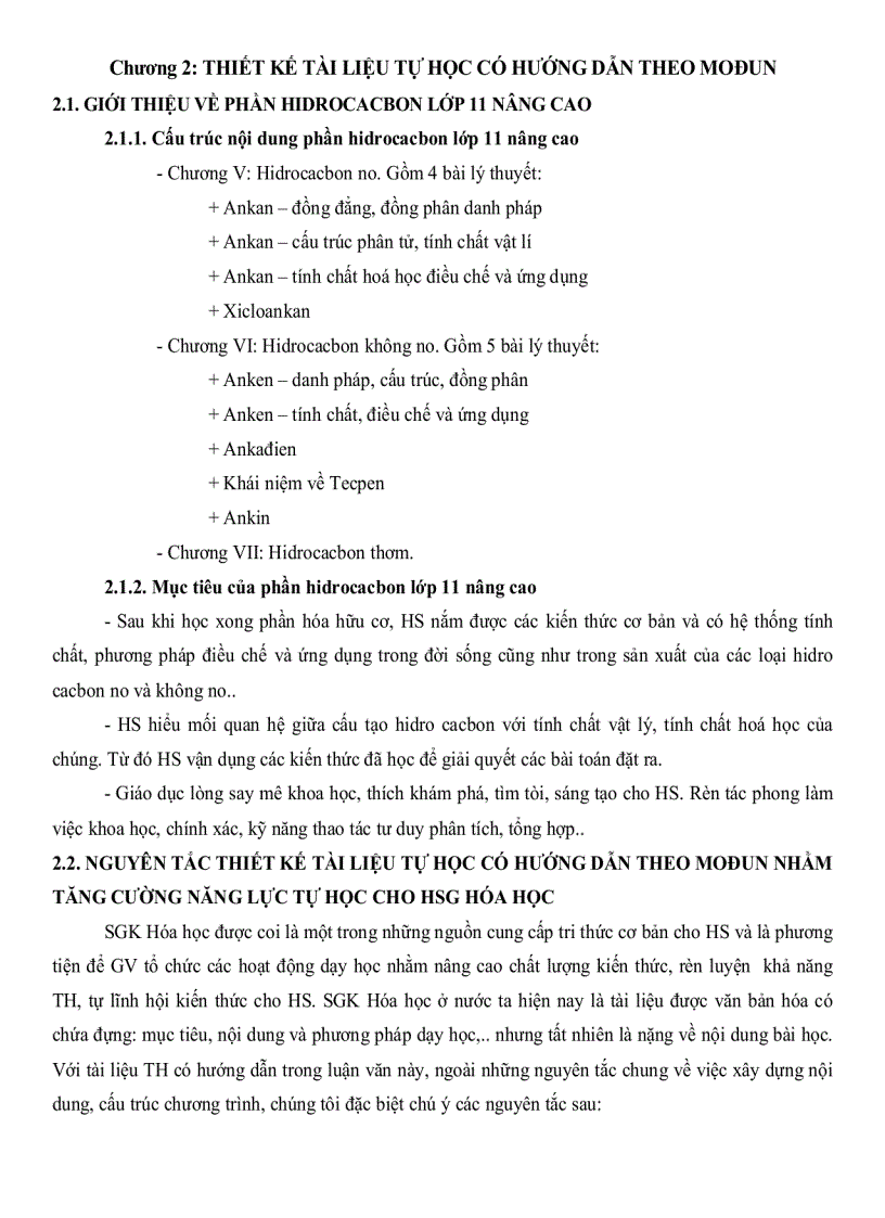 image for page Thiết kế tài liệu tự học có hướng dẫn theo Modun nhằm tăng cường năng lực tự học cho học sinh giỏi hóa học lớp 11 THPT