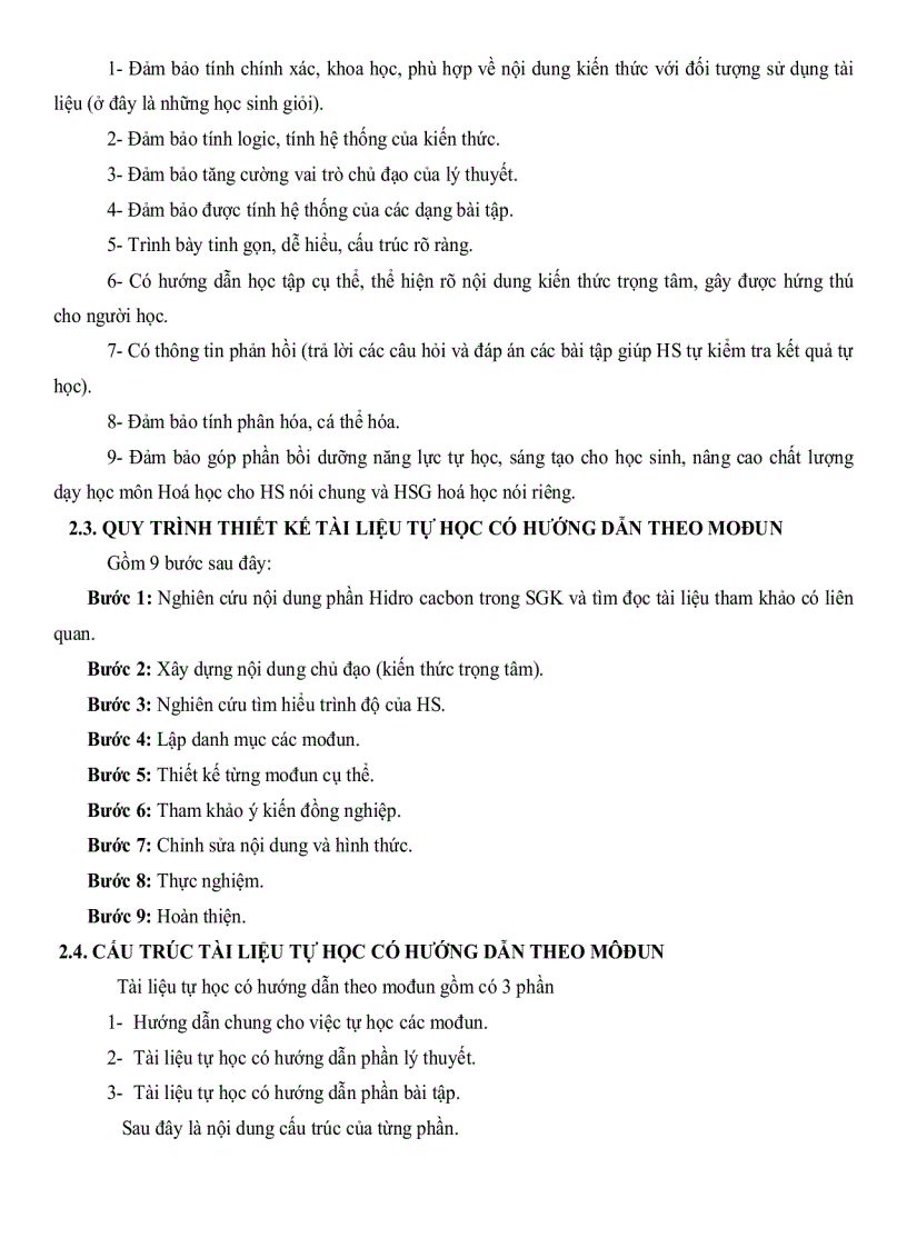 image for page Thiết kế tài liệu tự học có hướng dẫn theo Modun nhằm tăng cường năng lực tự học cho học sinh giỏi hóa học lớp 11 THPT