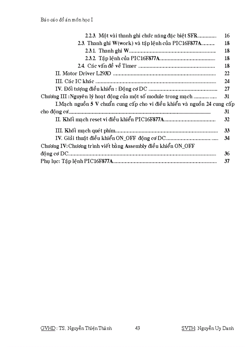 image for page Điều khiển động cơ DC dùng Pic 16F877A