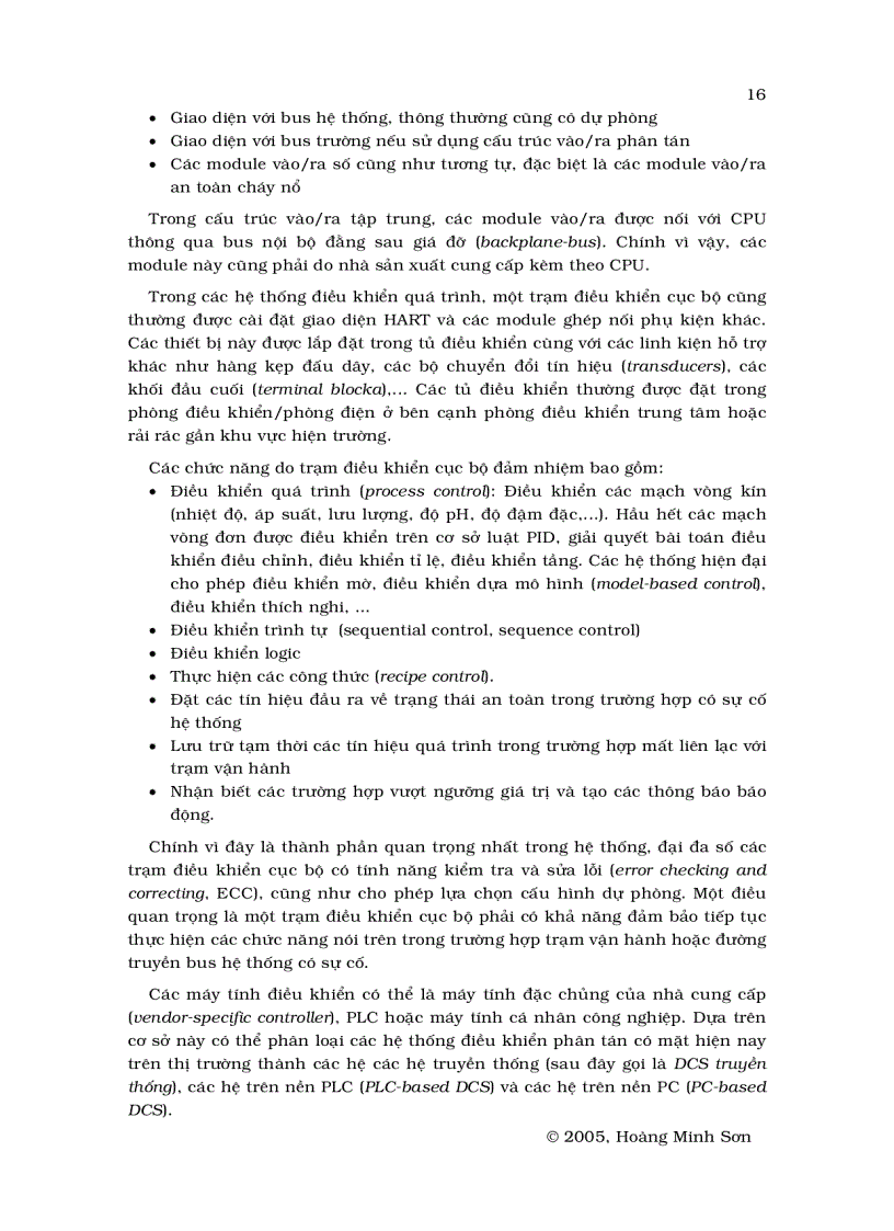 image for page Hệ thống điều khiển phân tán