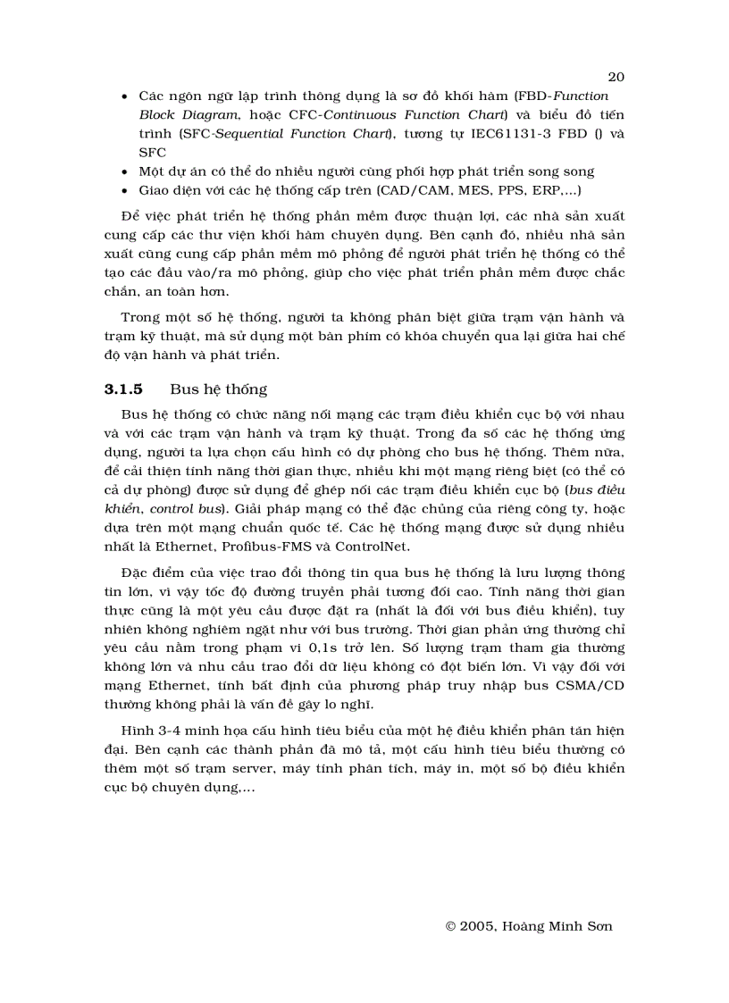 image for page Hệ thống điều khiển phân tán