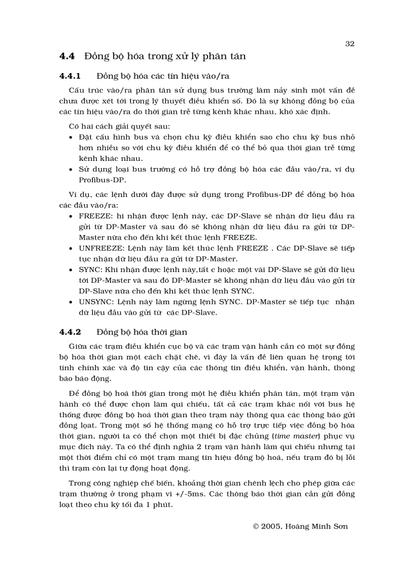 image for page Hệ thống điều khiển phân tán