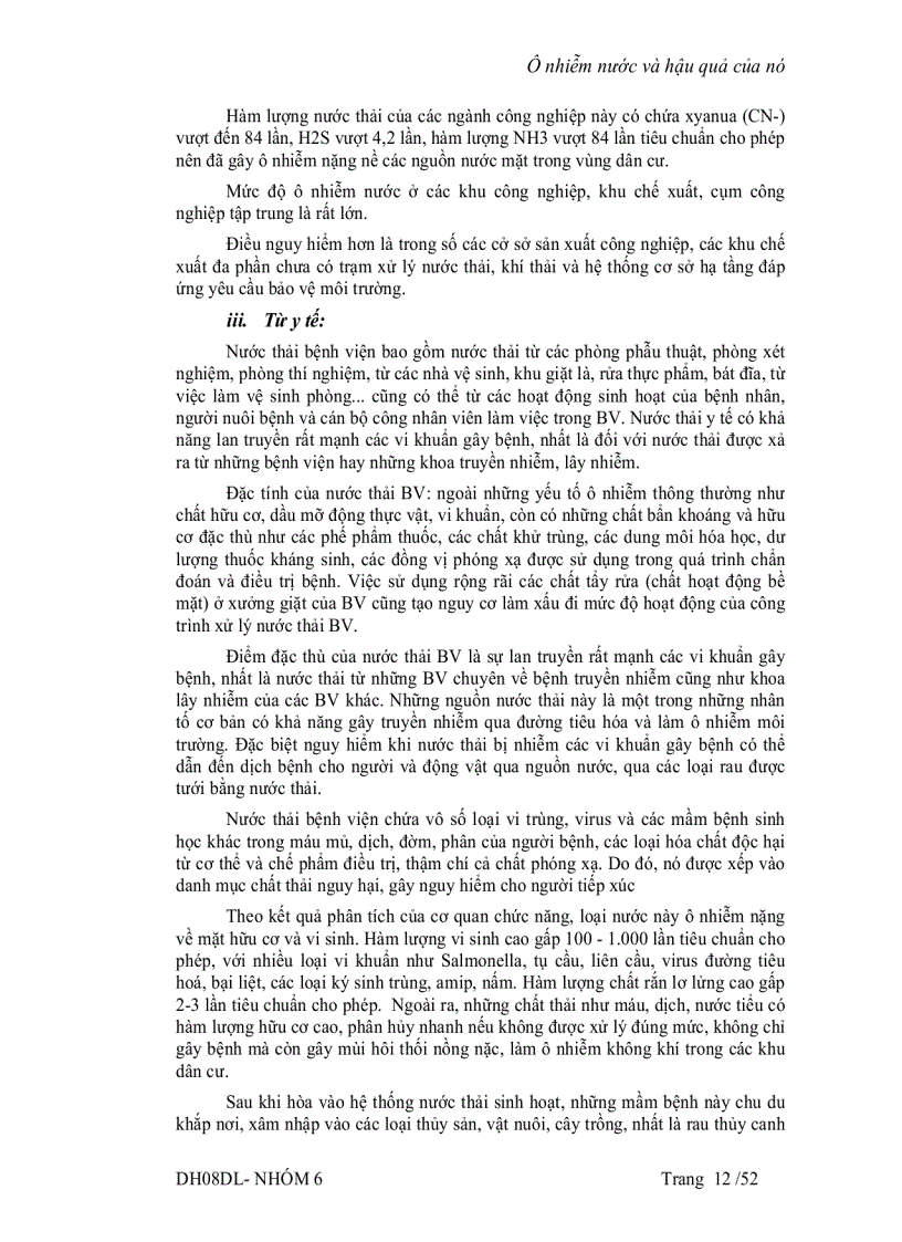 image for page Ônhiễm nước và hậu quả của nó