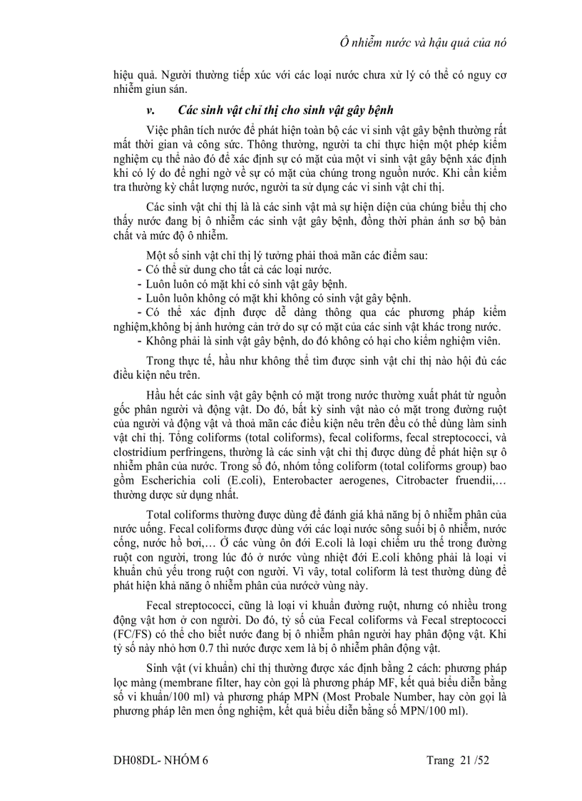 image for page Ônhiễm nước và hậu quả của nó