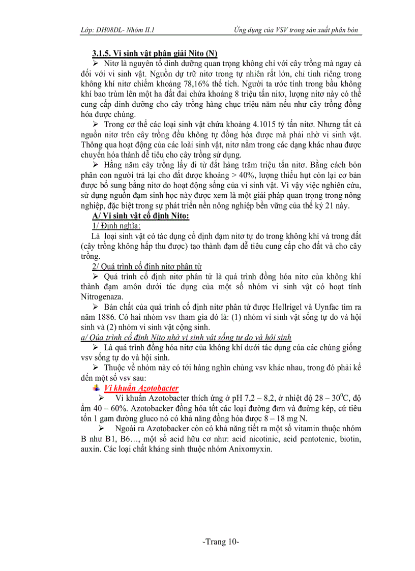 image for page Ứng dụng vi sinh vật trong sản xuất phân bón vi sinh