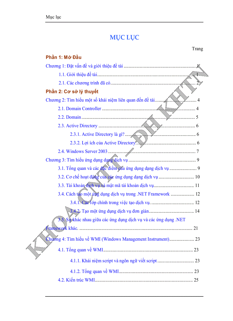 Xây dựng ứng dụng dạng dịch vụ chạy trên windows server 2003 domain controller để shutdown các máy trong domain theo thời gian định trước